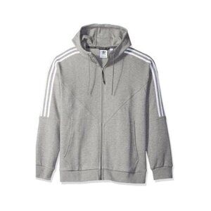 Adidas original full-zip gray hoodie NWT unisex